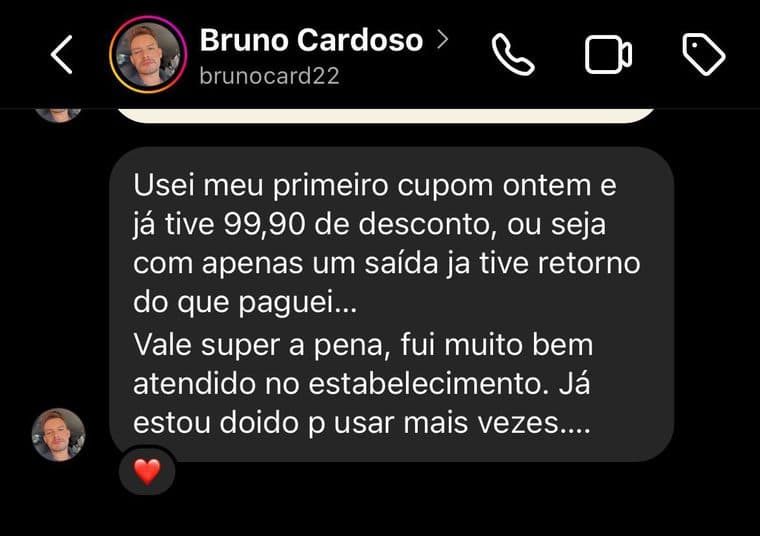 Depoimento de Bruno Cardoso — Vitória em Dobro