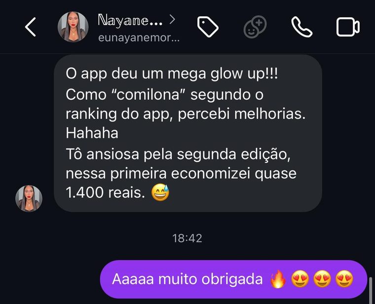 Depoimento de Nayane — Vitoria em Dobro