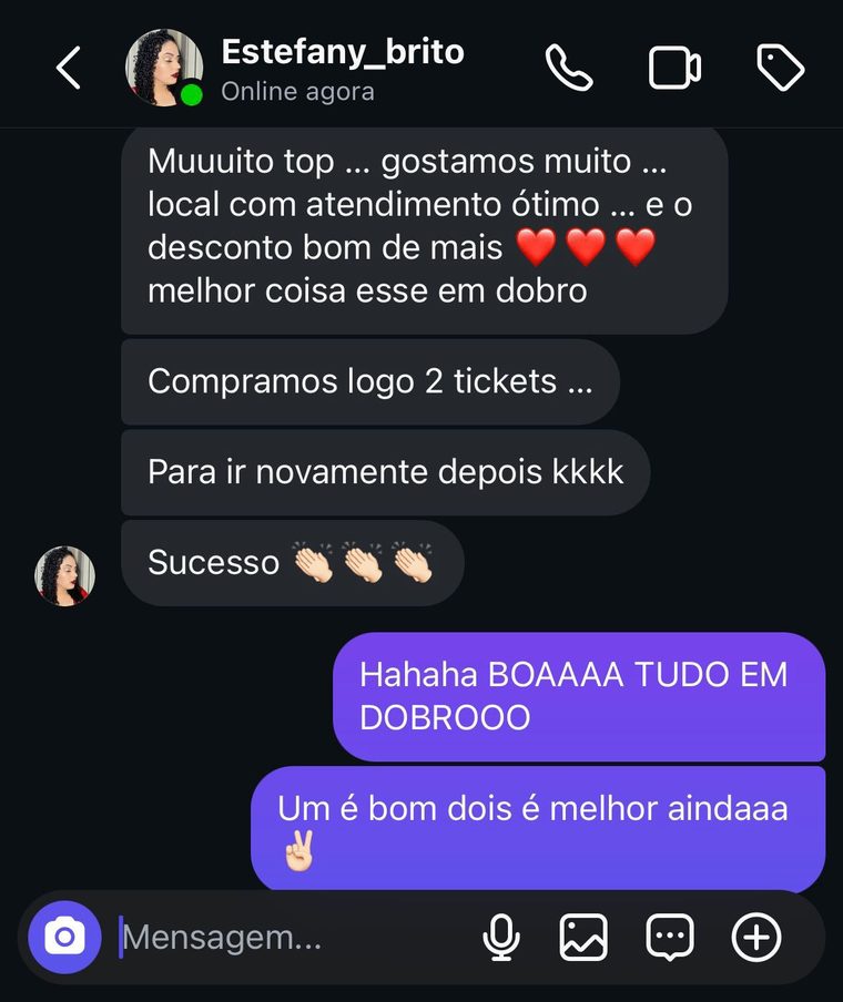Depoimento de Estefany Brito — Vitoria em Dobro